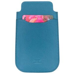 Hermes Swift Chevre Calfskin Bleu Colvert Credit Card Drivers License Wallet